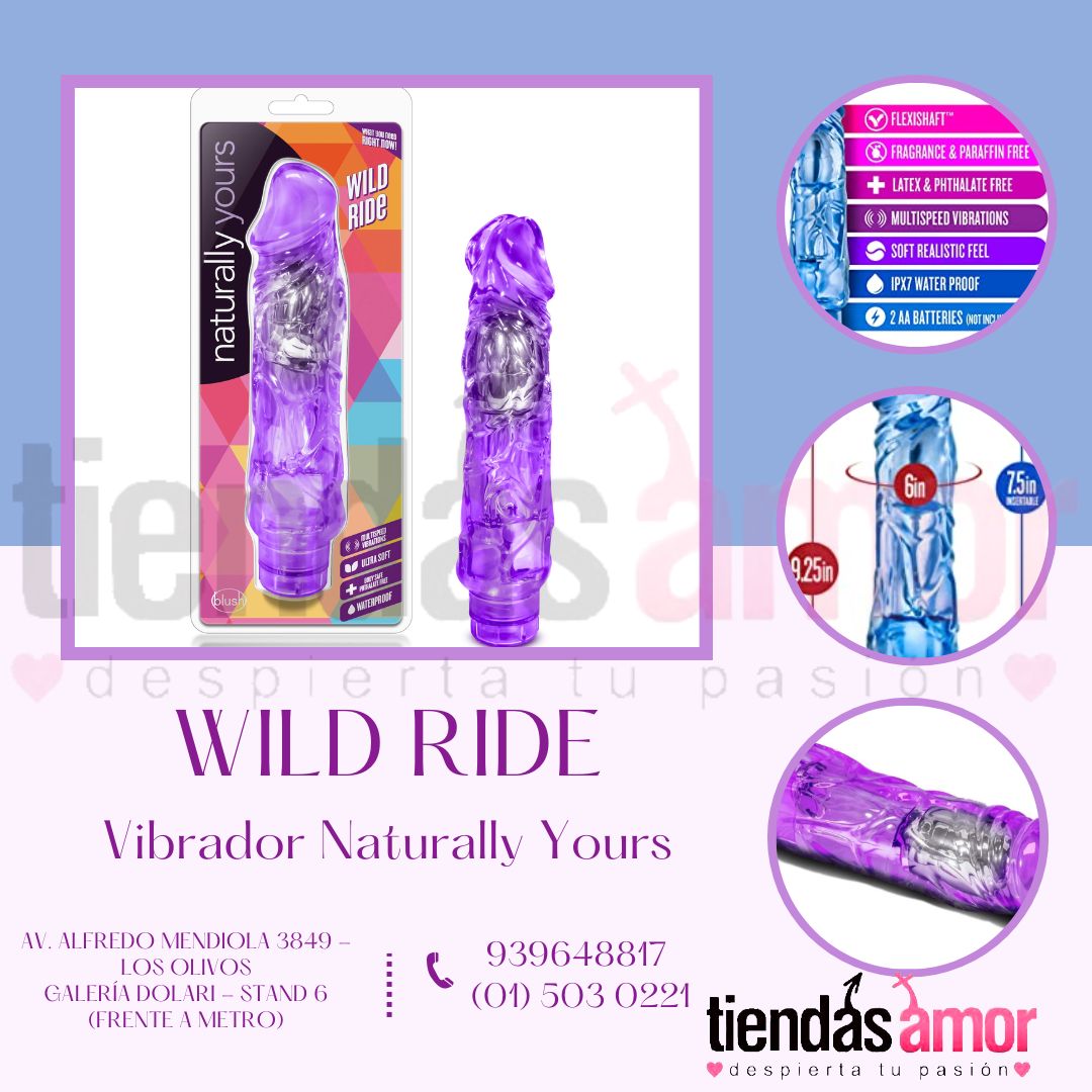 Wild Ride - Consolador vibrador realista de 9 pulgadas